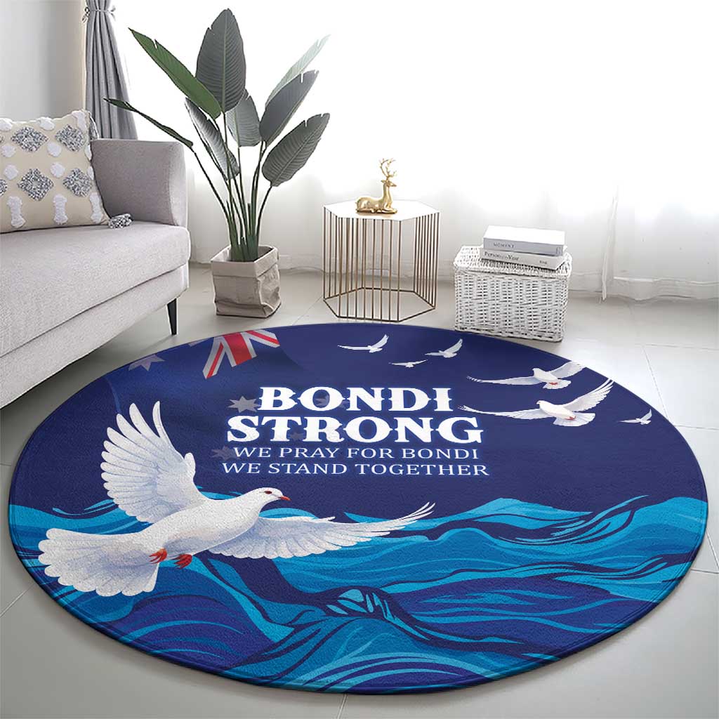 Bondi Beach Pray For Australia Round Carpet - Aussie Hoodie