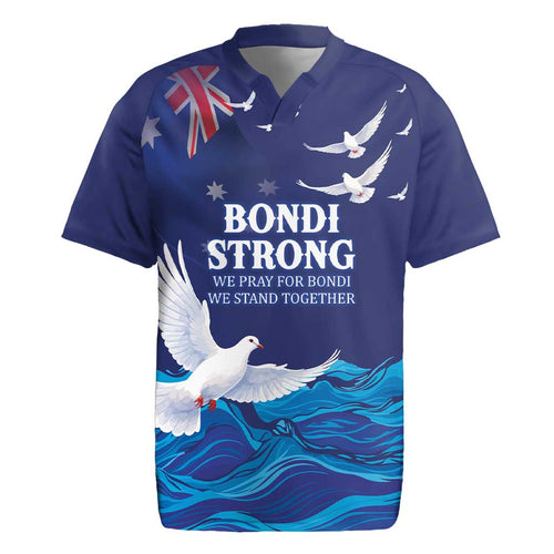 Bondi Beach Pray For Australia Personalised Rugby Jersey - Aussie Hoodie