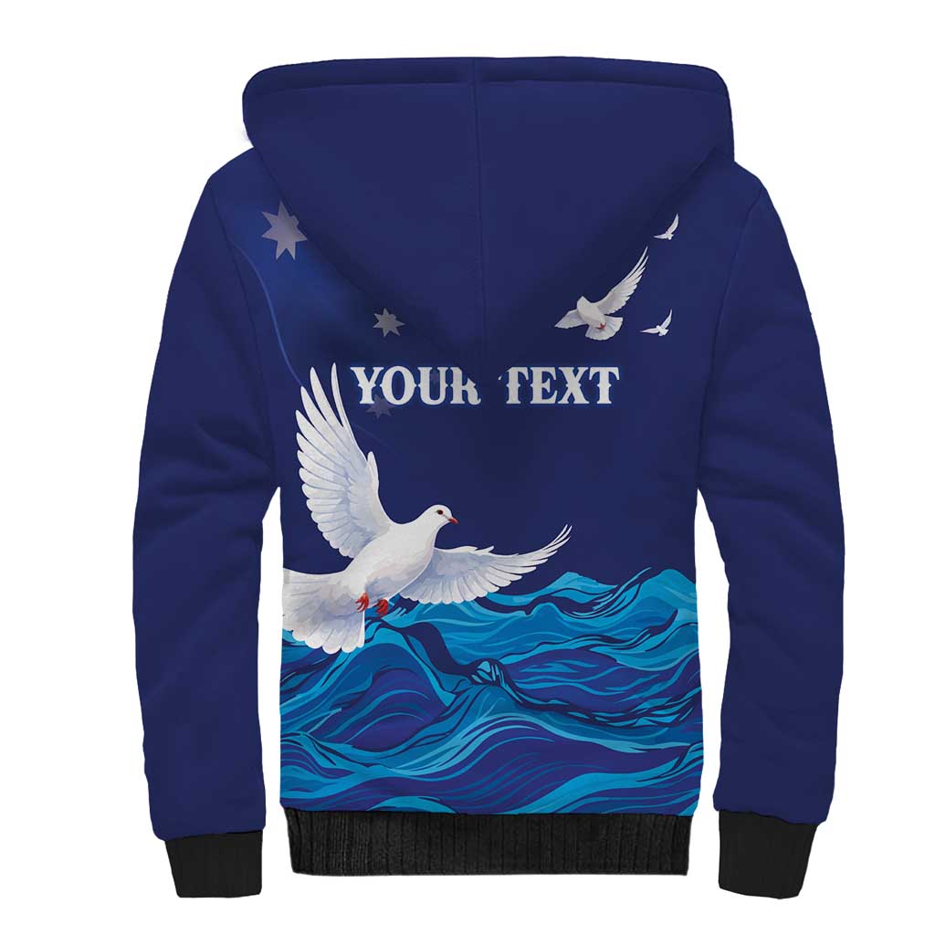 Bondi Beach Pray For Australia Personalised Sherpa Hoodie - Aussie Hoodie