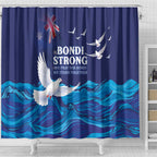 Bondi Beach Pray For Australia Shower Curtain - Aussie Hoodie