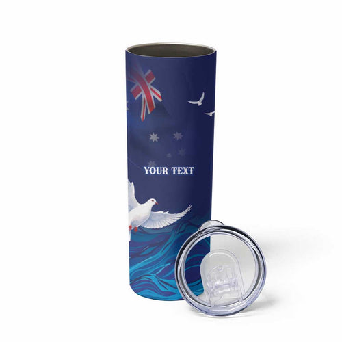 Bondi Beach Pray For Australia Personalised Skinny Tumbler - Aussie Hoodie