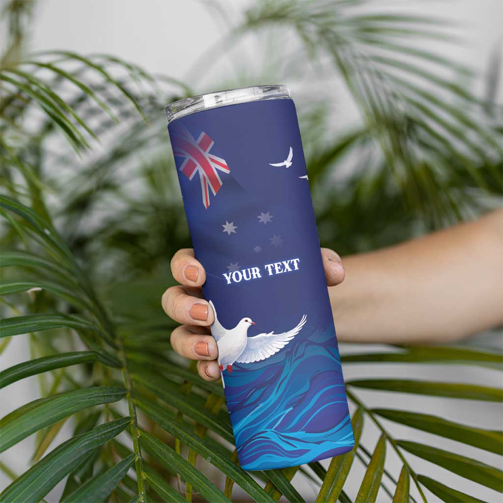 Bondi Beach Pray For Australia Personalised Skinny Tumbler - Aussie Hoodie