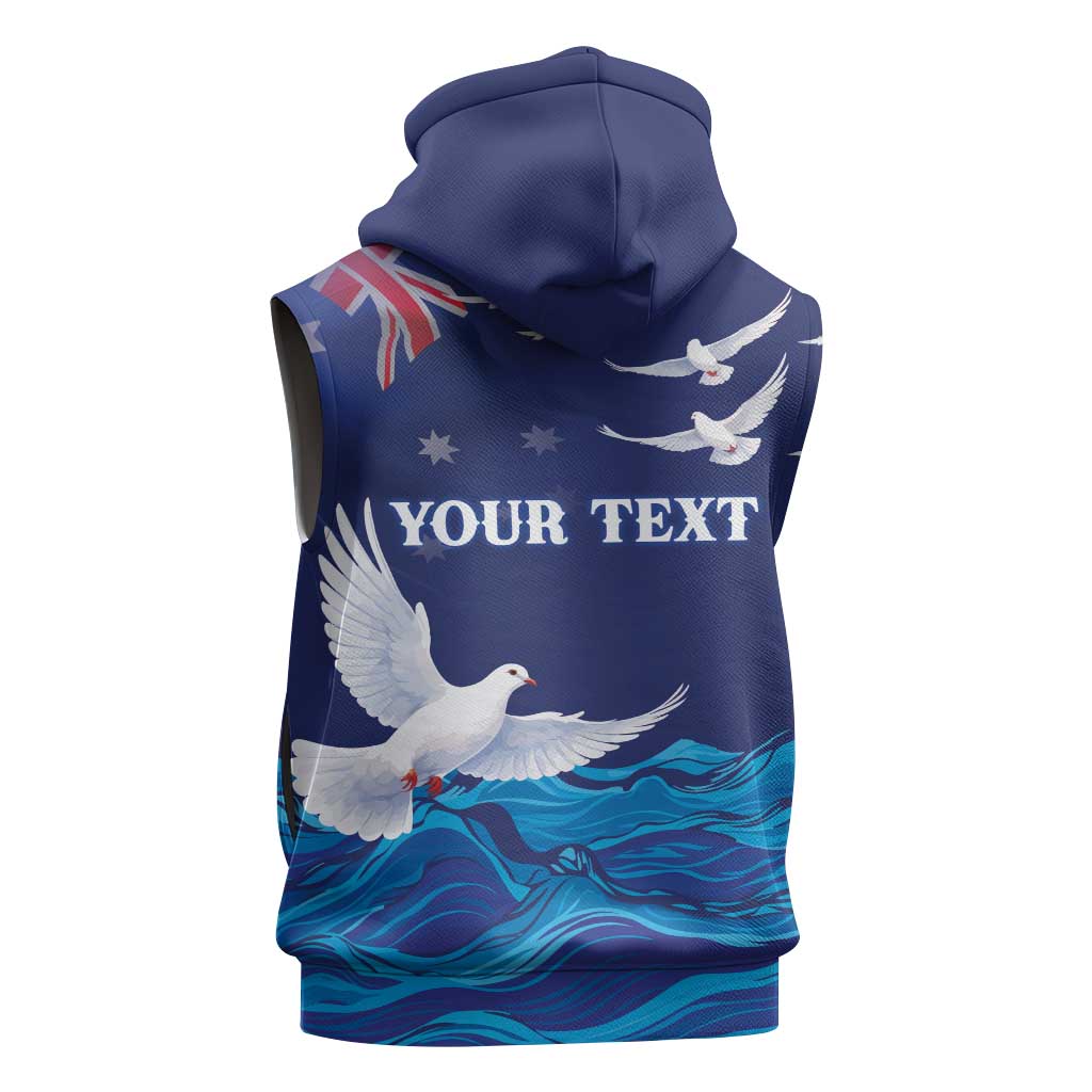 Bondi Beach Pray For Australia Personalised Sleeveless Hoodie - Aussie Hoodie