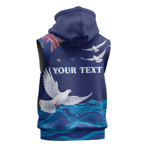 Bondi Beach Pray For Australia Personalised Sleeveless Hoodie - Aussie Hoodie