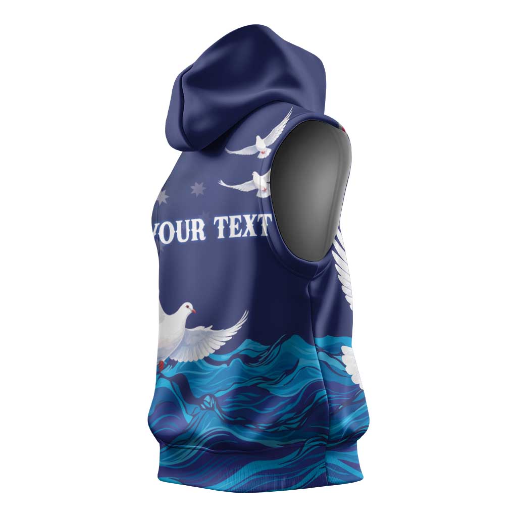 Bondi Beach Pray For Australia Personalised Sleeveless Hoodie - Aussie Hoodie
