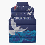 Bondi Beach Pray For Australia Personalised Sleeveless Puffer Jacket - Aussie Hoodie