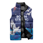 Bondi Beach Pray For Australia Personalised Sleeveless Puffer Jacket - Aussie Hoodie
