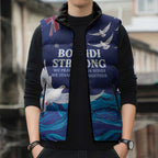 Bondi Beach Pray For Australia Personalised Sleeveless Puffer Jacket - Aussie Hoodie