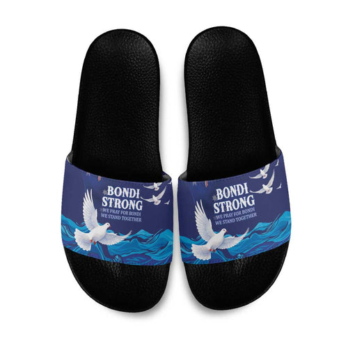 Bondi Beach Pray For Australia Slide Sandals - Aussie Hoodie