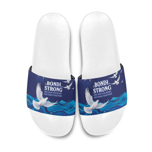 Bondi Beach Pray For Australia Slide Sandals - Aussie Hoodie