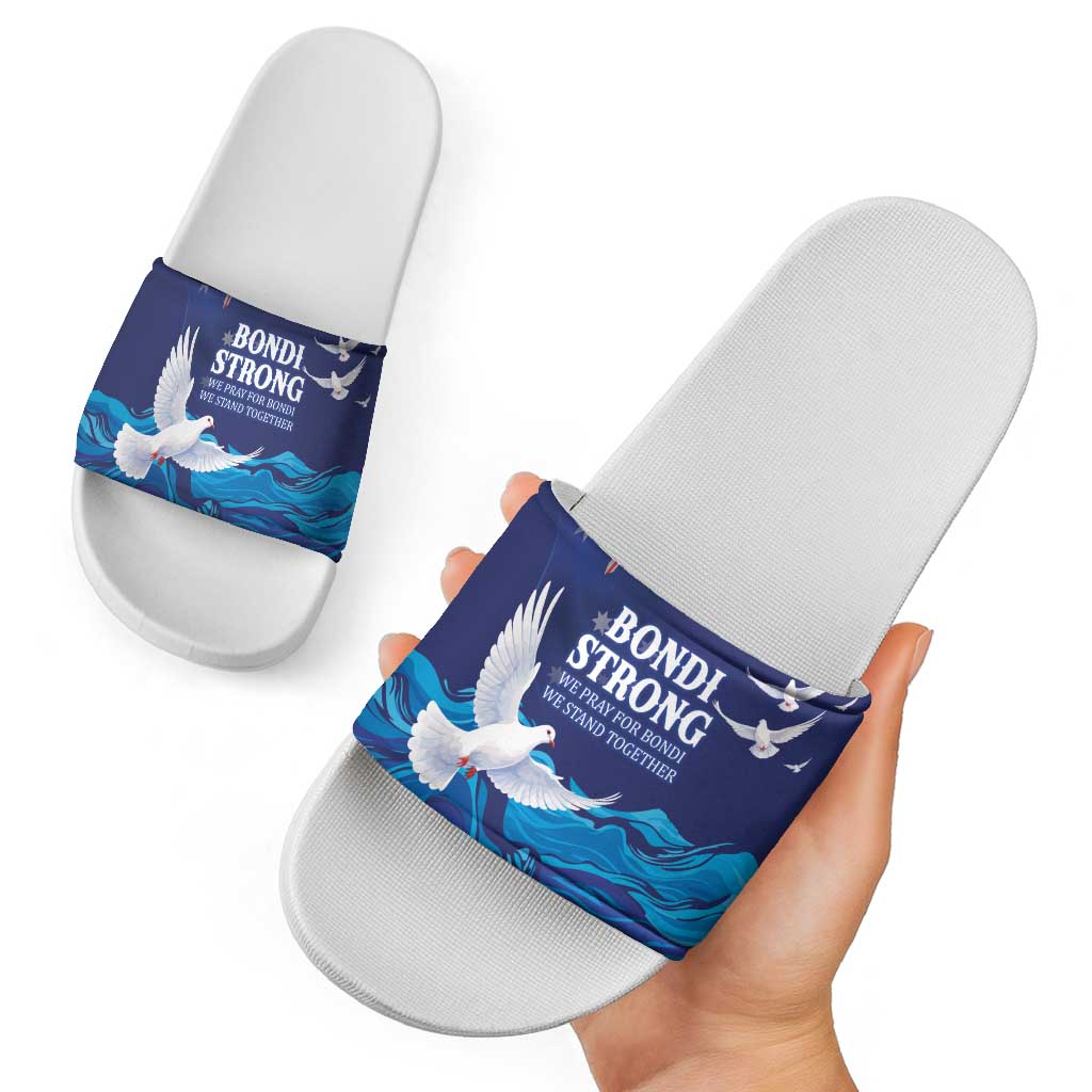 Bondi Beach Pray For Australia Slide Sandals - Aussie Hoodie