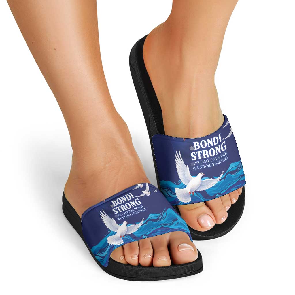 Bondi Beach Pray For Australia Slide Sandals - Aussie Hoodie