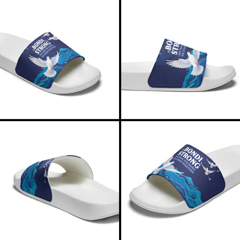 Bondi Beach Pray For Australia Slide Sandals - Aussie Hoodie
