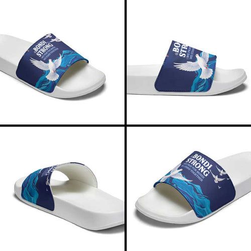 Bondi Beach Pray For Australia Slide Sandals - Aussie Hoodie