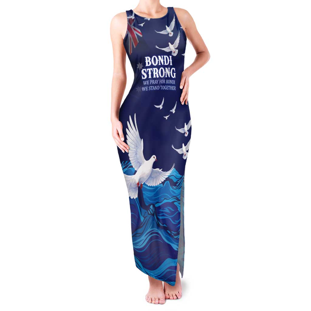 Bondi Beach Pray For Australia Personalised Tank Maxi Dress - Aussie Hoodie