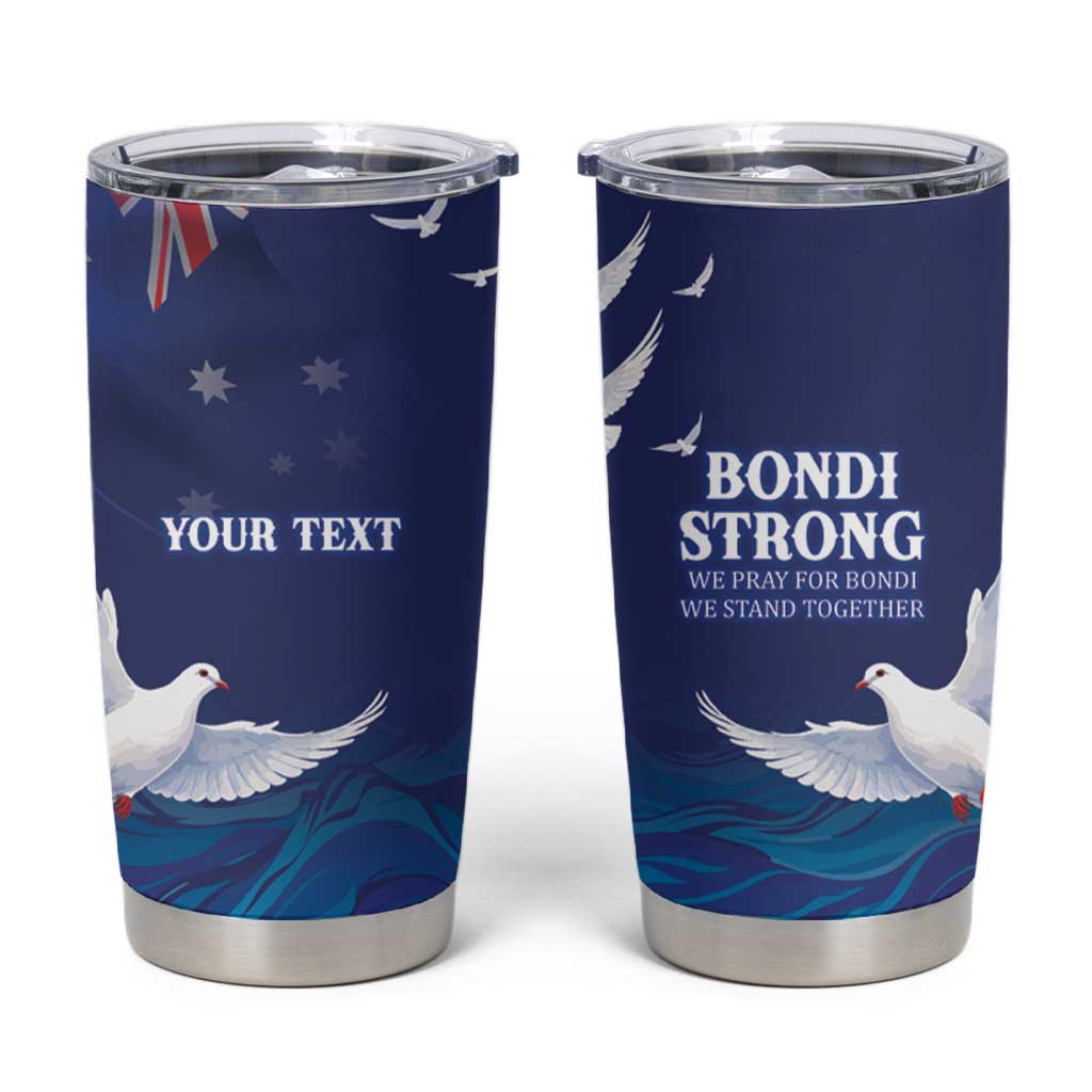 Bondi Beach Pray For Australia Personalised Tumbler Cup - Aussie Hoodie