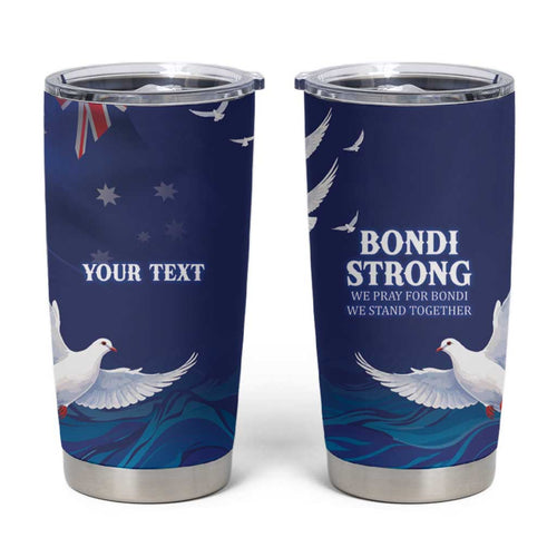 Bondi Beach Pray For Australia Personalised Tumbler Cup - Aussie Hoodie