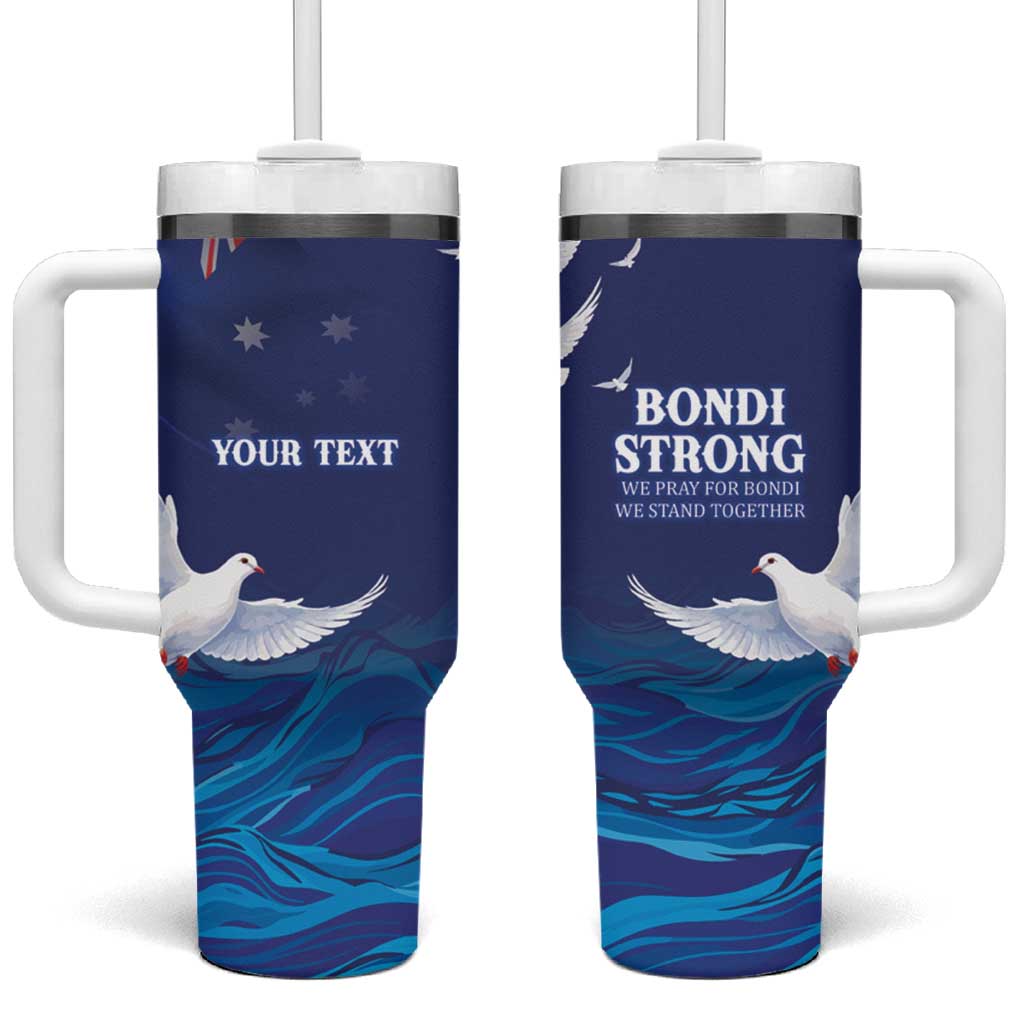 Bondi Beach Pray For Australia Personalised Tumbler With Handle - Aussie Hoodie