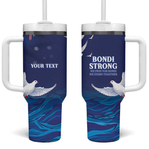 Bondi Beach Pray For Australia Personalised Tumbler With Handle - Aussie Hoodie