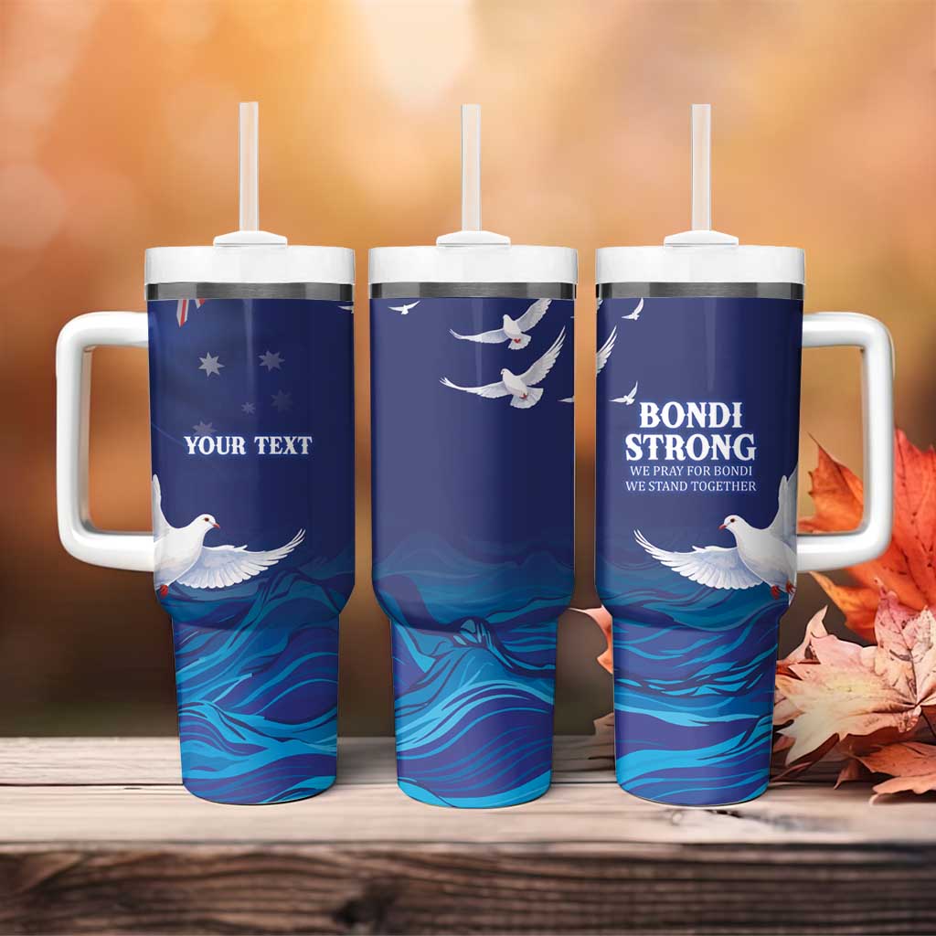 Bondi Beach Pray For Australia Personalised Tumbler With Handle - Aussie Hoodie
