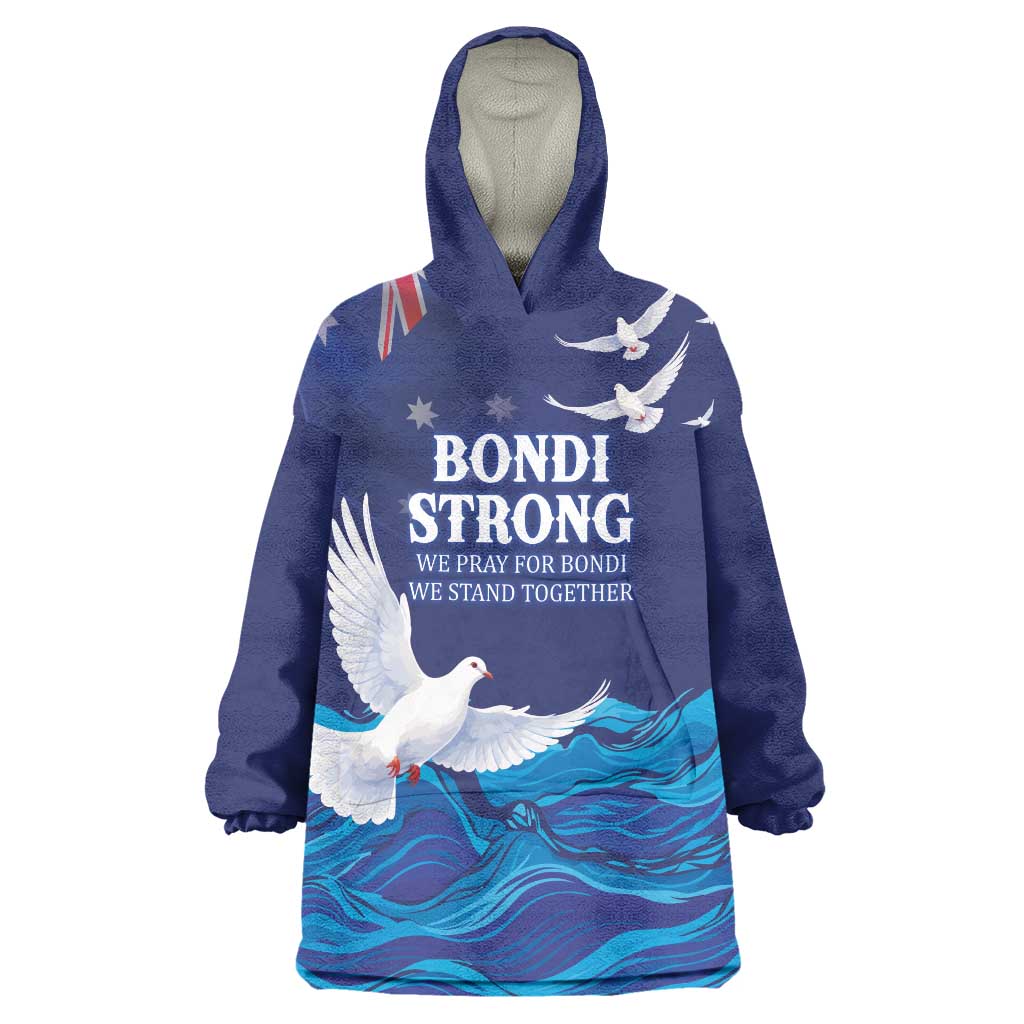 Bondi Beach Pray For Australia Personalised Wearable Blanket Hoodie - Aussie Hoodie