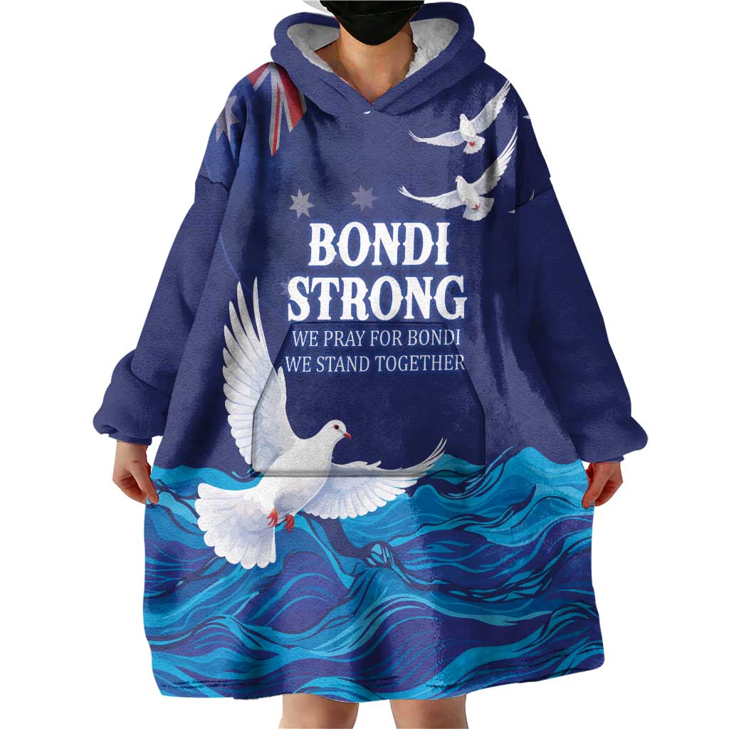 Bondi Beach Pray For Australia Personalised Wearable Blanket Hoodie - Aussie Hoodie