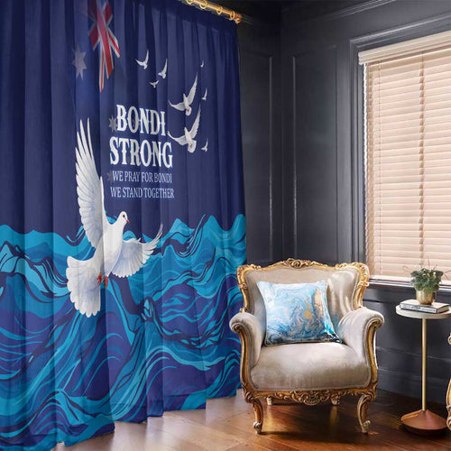 Bondi Beach Pray For Australia Window Curtain - Aussie Hoodie