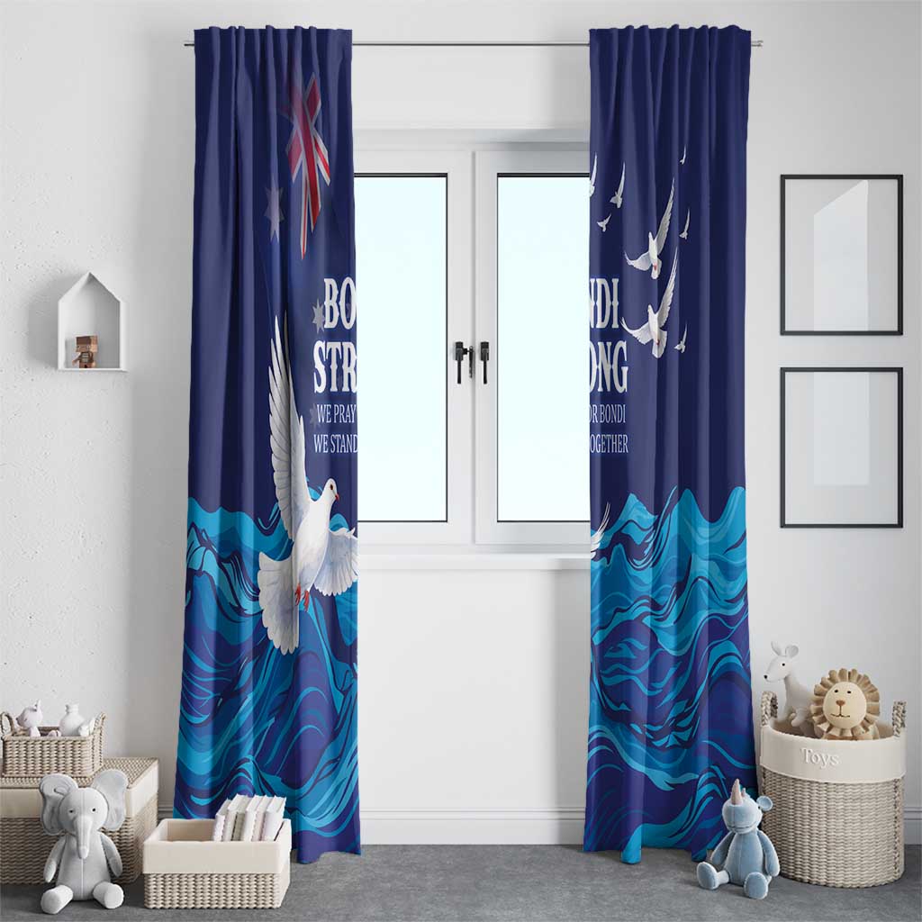 Bondi Beach Pray For Australia Window Curtain - Aussie Hoodie