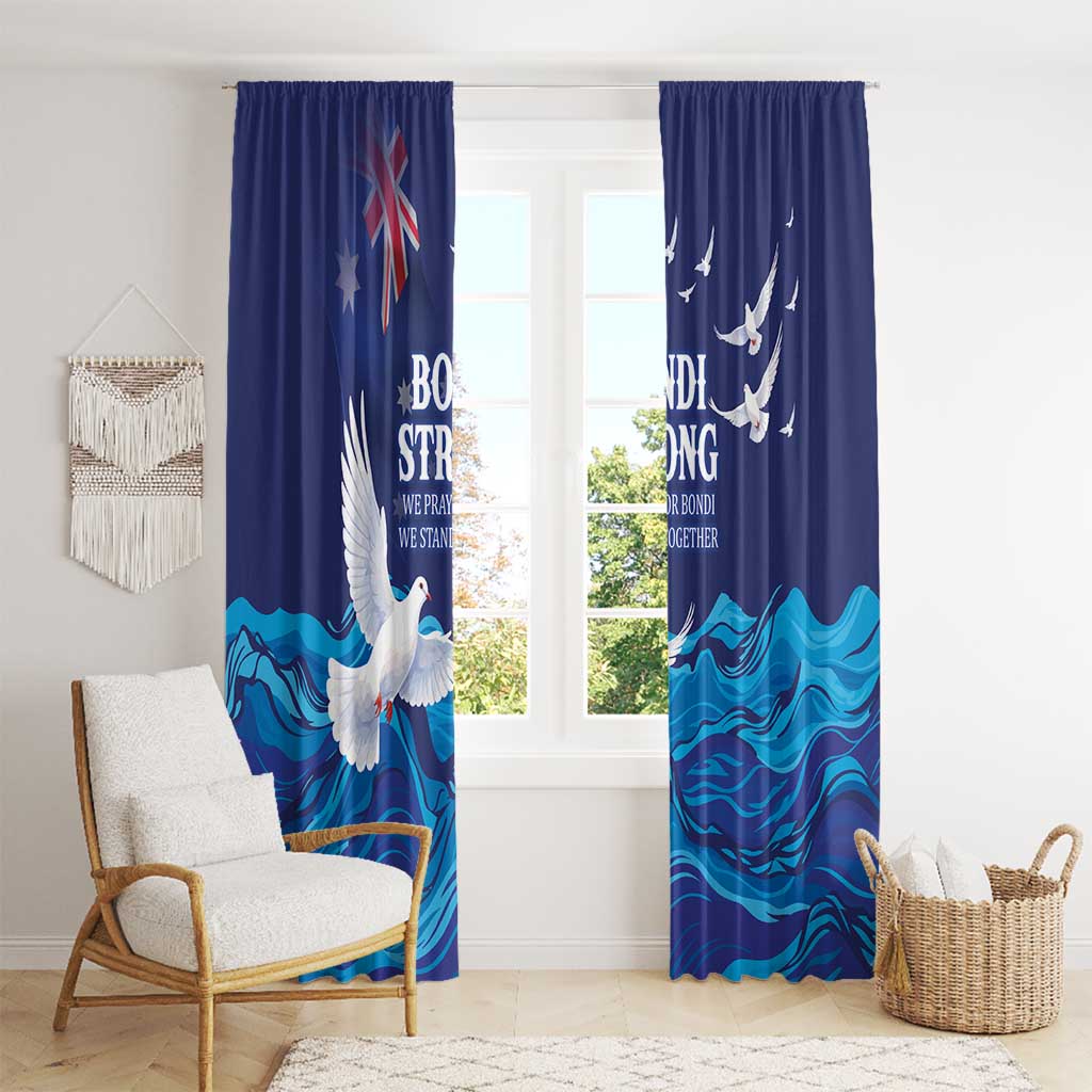 Bondi Beach Pray For Australia Window Curtain - Aussie Hoodie