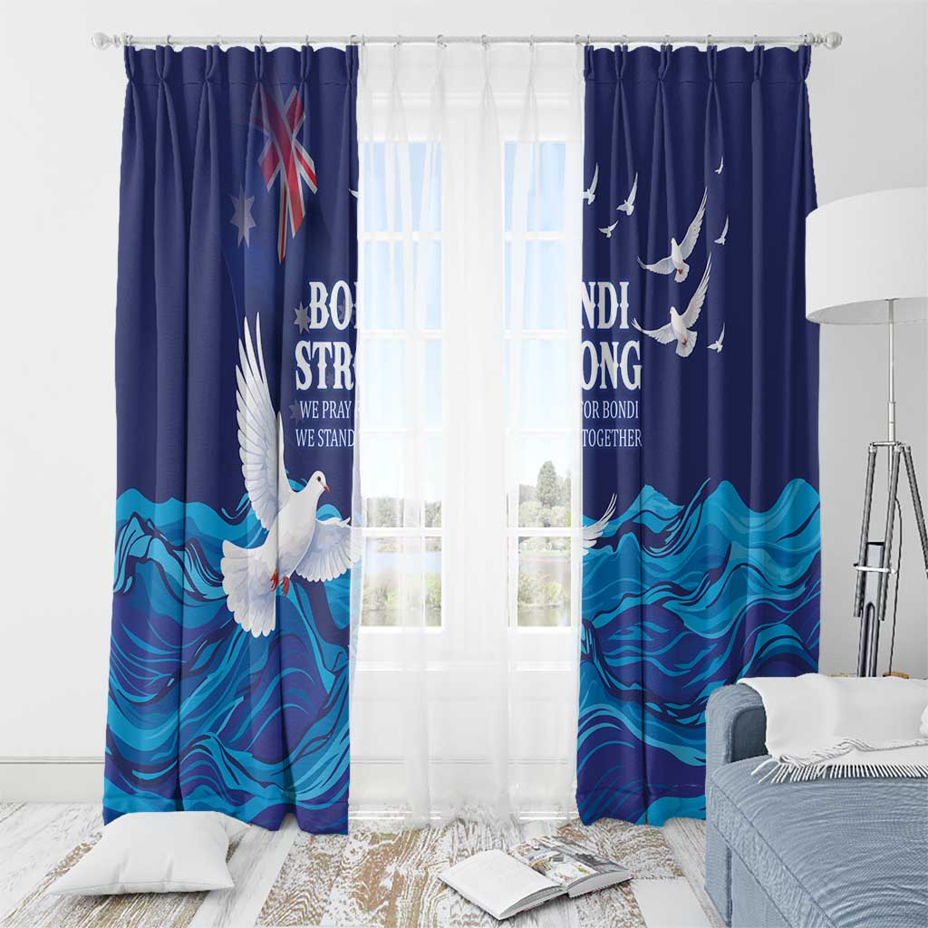 Bondi Beach Pray For Australia Window Curtain - Aussie Hoodie