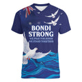 Bondi Beach Pray For Australia Personalised Women V-Neck T-Shirt - Aussie Hoodie