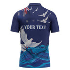 Bondi Beach Pray For Australia Personalised Zipper Polo Shirt - Aussie Hoodie