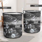 Bondi Beach Sydney Personalised Laundry Basket Pray For Bondi Australia - Aussie Hoodie