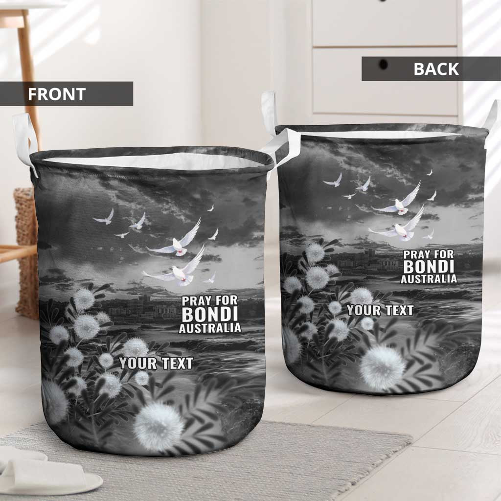 Bondi Beach Sydney Personalised Laundry Basket Pray For Bondi Australia - Aussie Hoodie