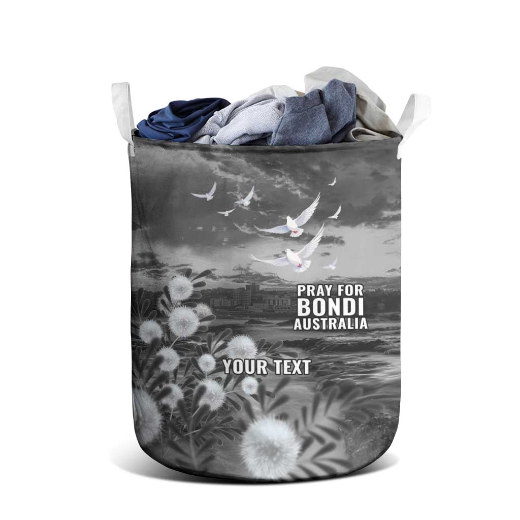 Bondi Beach Sydney Personalised Laundry Basket Pray For Bondi Australia - Aussie Hoodie