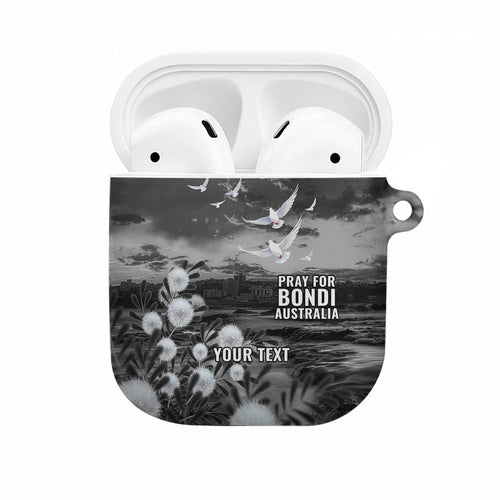 Bondi Beach Sydney Personalised AirPods Case Pray For Bondi Australia - Aussie Hoodie