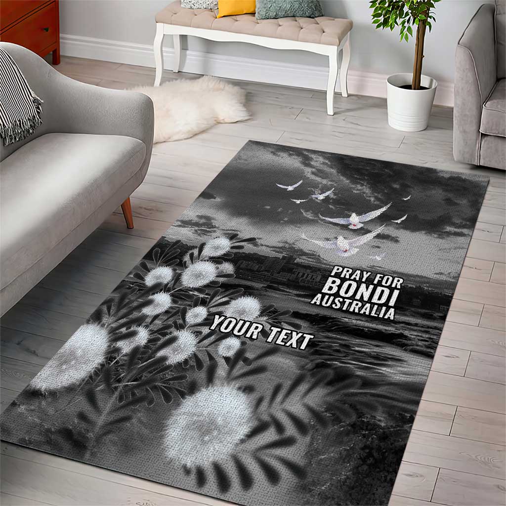 Bondi Beach Sydney Personalised Area Rug Pray For Bondi Australia - Aussie Hoodie