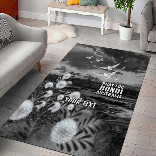 Bondi Beach Sydney Personalised Area Rug Pray For Bondi Australia - Aussie Hoodie