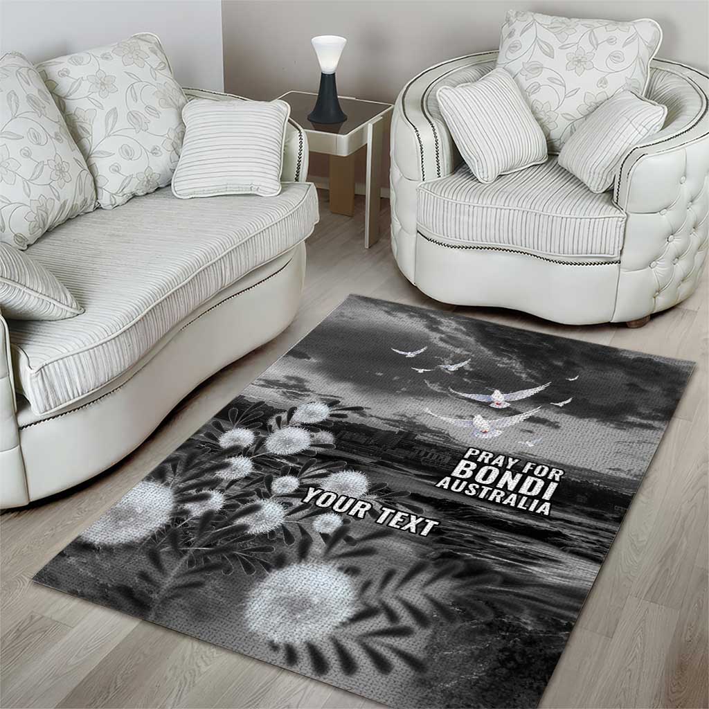 Bondi Beach Sydney Personalised Area Rug Pray For Bondi Australia - Aussie Hoodie