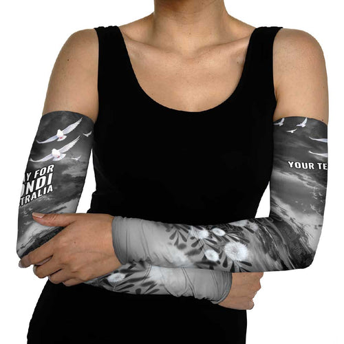 Bondi Beach Sydney Personalised Arm Sleeves Pray For Bondi Australia - Aussie Hoodie