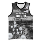 Bondi Beach Sydney Personalised Basketball Jersey Pray For Bondi Australia - Aussie Hoodie