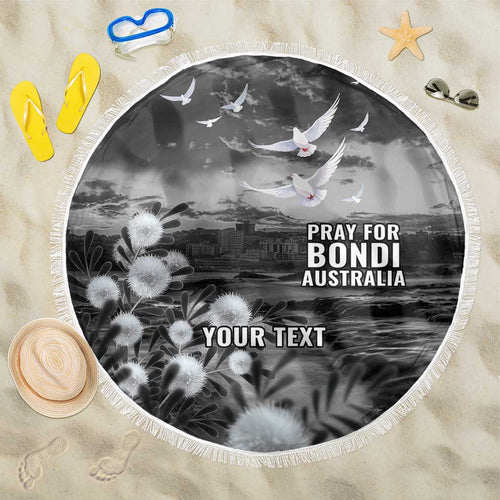 Bondi Beach Sydney Personalised Beach Blanket Pray For Bondi Australia - Aussie Hoodie