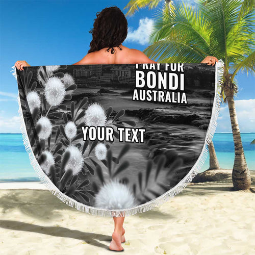 Bondi Beach Sydney Personalised Beach Blanket Pray For Bondi Australia - Aussie Hoodie