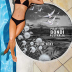 Bondi Beach Sydney Personalised Beach Blanket Pray For Bondi Australia - Aussie Hoodie
