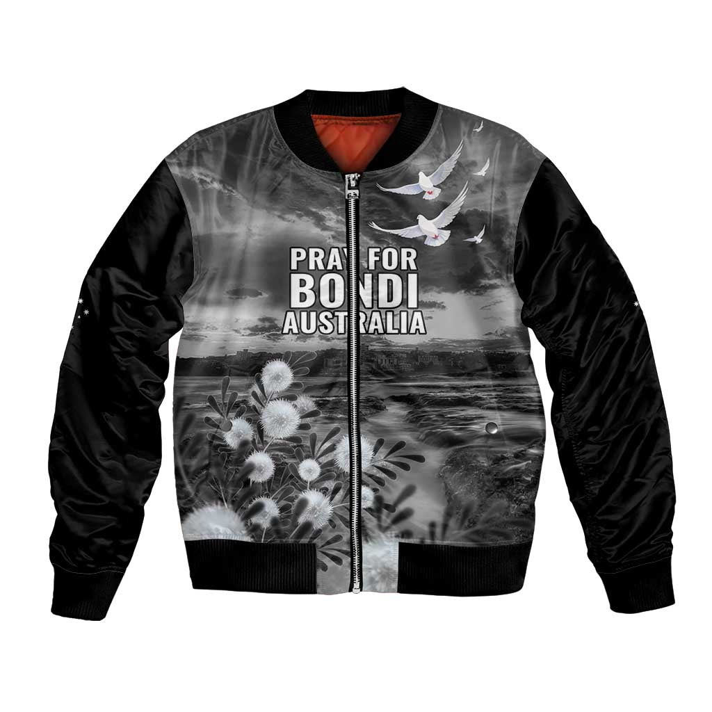 Bondi Beach Sydney Personalised Bomber Jacket Pray For Bondi Australia - Aussie Hoodie