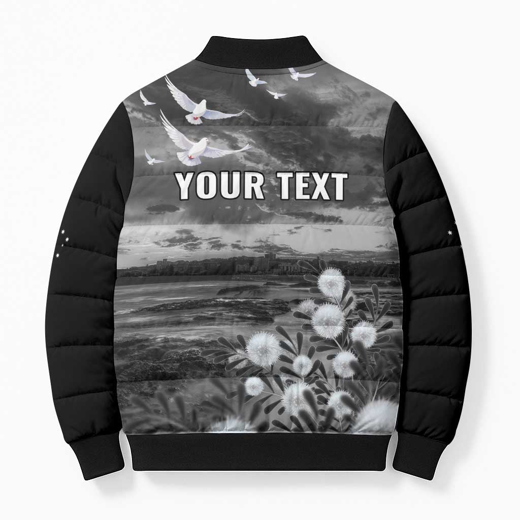 Bondi Beach Sydney Personalised Bomber Puffer Jacket Pray For Bondi Australia - Aussie Hoodie
