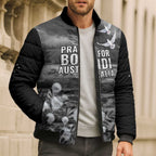Bondi Beach Sydney Personalised Bomber Puffer Jacket Pray For Bondi Australia - Aussie Hoodie