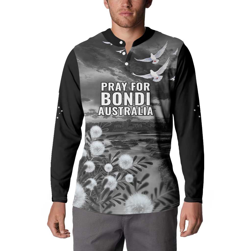 Bondi Beach Sydney Personalised Button Sweatshirt Pray For Bondi Australia - Aussie Hoodie