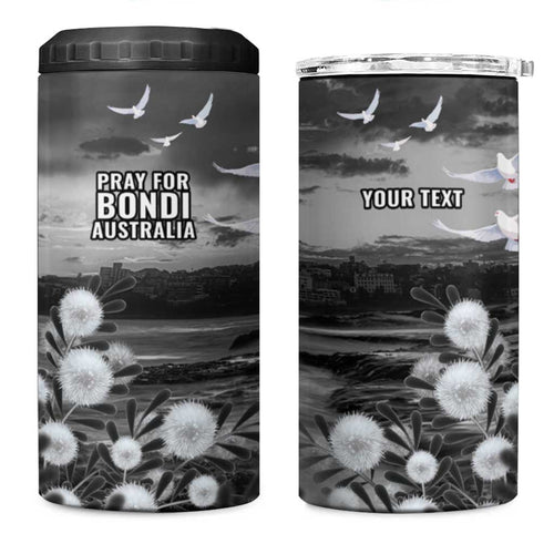 Bondi Beach Sydney Personalised 4 in 1 Can Cooler Tumbler Pray For Bondi Australia - Aussie Hoodie