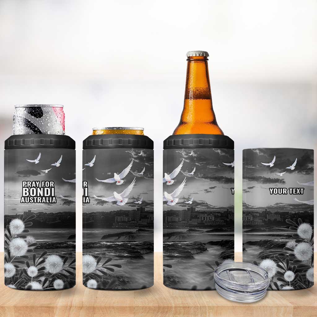 Bondi Beach Sydney Personalised 4 in 1 Can Cooler Tumbler Pray For Bondi Australia - Aussie Hoodie